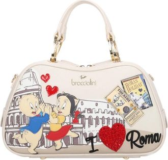 Braccialini Cartoline LT Handbag - Dames - Handtassen - Veelkleurig - ONE Size - Leer - Tassen