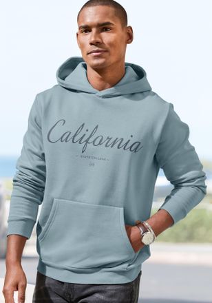 John Devin Hoodie JOHN DEVIN, Damen, Gr. 4XL (68/70), blau, angeraute Sweatware, Obermaterial: 60% Baumwolle, 40% Polyester, regular fit normal, Rundhals, angese