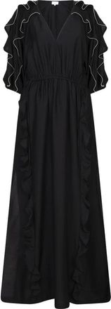 Dante6 Anzur Jurk - Dames - Jurken - Zwart - Maat: L Viscose