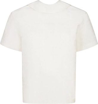 Marni Camicia in cotone con colletto alla francese - Bianco