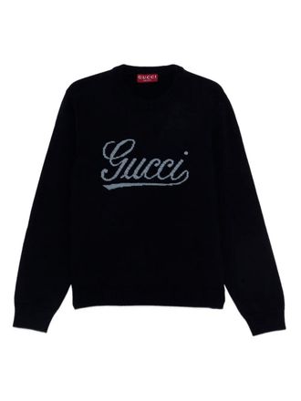 Gucci Long Sleeve Crew-Neck Sweater