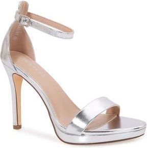 Berness Hillary Stiletto Sandal in Silver at Nordstrom Rack, Size 7.5