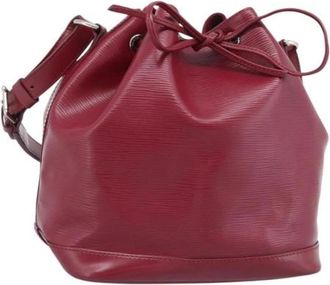 Louis Vuitton Pre-owned Petit Noe Schoudertas - Dames - Vintage Tas - Rood - ONE Size - Leer - Vintage