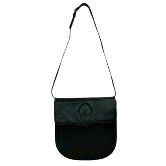 Saint Laurent Pre-owned Cross Body Bags, female, Black, Size: ONE SIZE Pre-owned Leather Shoulder Bag