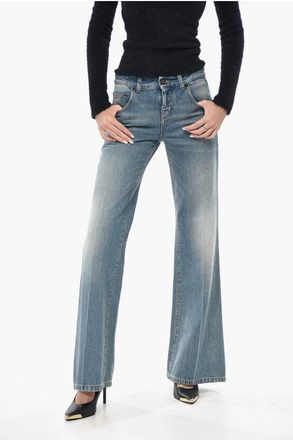 Saint Laurent Low-Rise Washed-Denim Jeans 27cm size 25