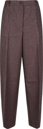 Pinko Pinko, Broeken, Dames, Bruin, M, Straight Broeken