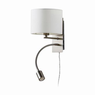 Lindby L&aacute;mpara De Pared florens En Gris Textura, Tela, Tejido, Seda - Lindby