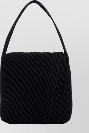 Homme Plissé Issey Miyake textured shoulder bag top handle