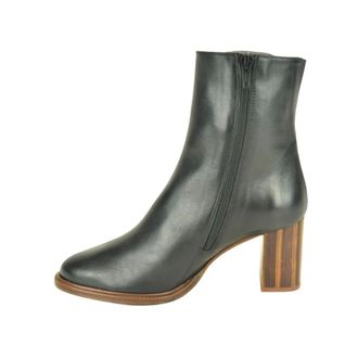 Zinda Zwart Botje DH. 6cm - Dames - Schoenen - Zwart - Maat: 37 EU