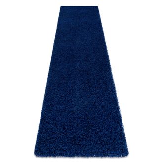 RugsX Rugsx - Alfombra, Alfombra De Pasillo Soffi Shaggy 5cm Azul Oscuro - Para La Cocina, Entrada, Pasillo Blue 80x300 Cm