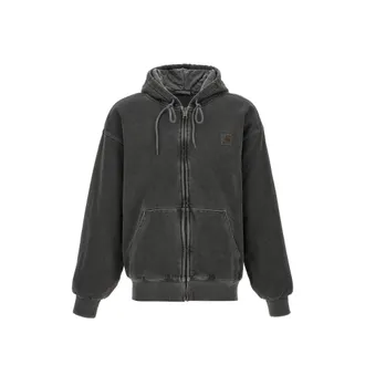 Carhartt Work in Progress Logo-patch Zip-up Hoodie