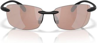 Costa Ballast 60mm Sunglasses in Matte Black /Copper at Nordstrom
