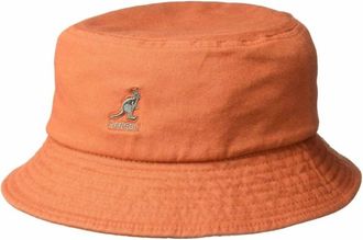 Kangol Unisex Cotton Bucket Hat In Orange