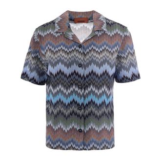 Missoni Shirts, female, Multicolor, Size: M Bowling Shirt