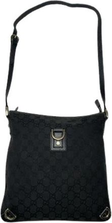 Gucci Pre-owned Vintage Cross Body Bag - Dames - Vintage Schoudertas - Zwart - ONE Size - Leer - Vintage