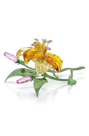 Swarovski Florere Lily Crystal Figurine in Yellow at Nordstrom