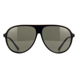 Gucci Aviator Full Rim Sunglasses - Black
