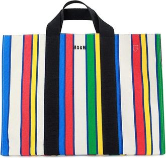 Msgm Tote Bags, female, Multicolor, Size: ONE SIZE Borsa