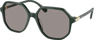 Swarovski SK6003 1026M3 Womens Sunglasses Green Size 57