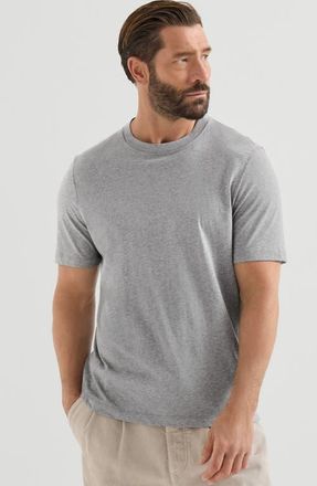 Brunello Cucinelli Cotton jersey crew neck T-shirt in Grey at Nordstrom, Size 4X-Large