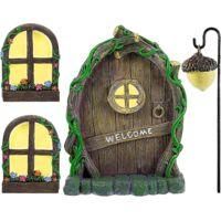 OEM Puerta Miniatura Para Jard&iacute;n De Hadas (enrejado), Acceso A La Casa Del &Aacute;rbol - Crezuo
