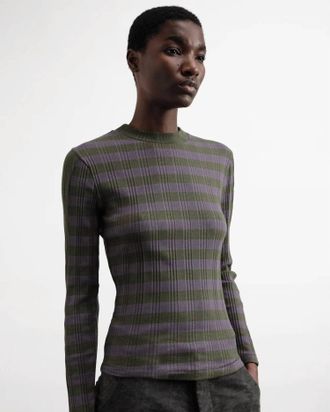 Ymc You Must Create High Rains Striped Top In Multi