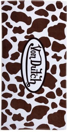 Von Dutch Iconic Y2K 100% Cotton 30x60 Beach Towel | Vision Board in Brown Cow at Nordstrom