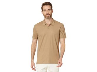 John Varvatos Leroy Polo Mens Clothing Camel : LG (US 52), Pique/Viscose