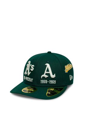 New Era Mens Baseball Cap 59fifty Dark Green Crown Hat