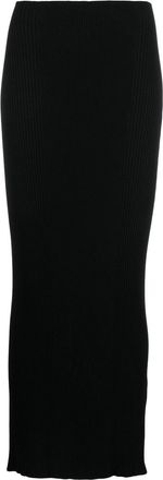 &Aacute;eron high-waisted knitted skirt - women - Polyester/FSC Viscose - L - Black