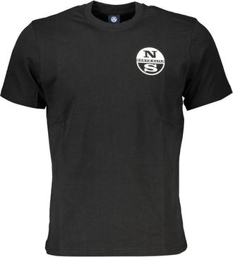 North Sails Mens Tshirt Ns2302 - Black Cotton - Size X-Large