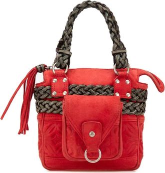 Loewe Borsa a mano Anagram mini in pelle scamosciata 2005 - Rosso
