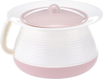 OEM Cubo De Almacenamiento De Orina - Botella Para Orina Masculina - Uso Dom&eacute;stico - Con Tapa Y Asa - 22 X 22 X 15 Cm - Rosa