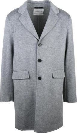 Amaranto Enkelrij broekpak - Heren - Mantel - Grijs - M - Wol - Jassen