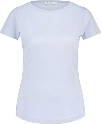 Stefan Brandt Katoenen T-shirt met ronde hals - Dames - T-shirts - Blauw - XL - Katoen - Tops