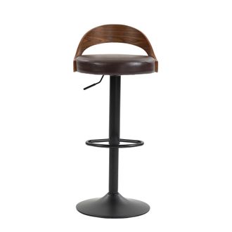 STILVORA Stilvora Silla De Oficina Ergon&oacute;mica Con Reposapi&eacute;s Y Soporte Lumbar De Aire, Cuero, Negro