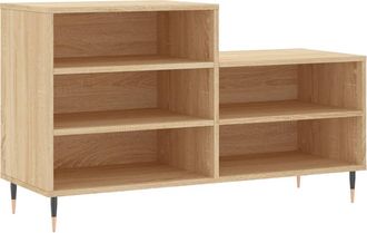 vidaXL Vidaxl - Mueble Zapatero Madera Contrachapada Roble Sonoma 102x36x60 Cm