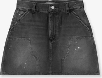 Carhartt Work in Progress Gonna WMaeve Double Knee in black denim - CARHARTT WIP - gender_Woman