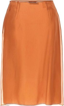 Prada Mujer, Faldas, Marr&oacute;n, Talla: M