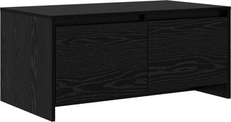 vidaXL Mesa De Centro Roble Negro 90 X 50 X 41,5 Cm Vidaxl