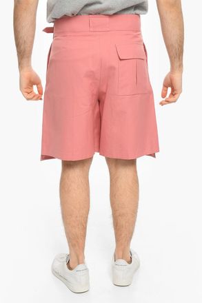 Dior Shorts Cargo in Cotone con Chiusura Dorata Dior