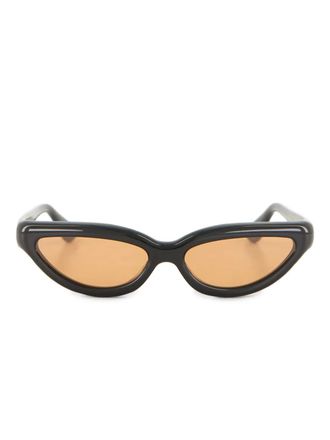 Port Tanger Fanna zonnebril met cat-eye montuur - Zwart