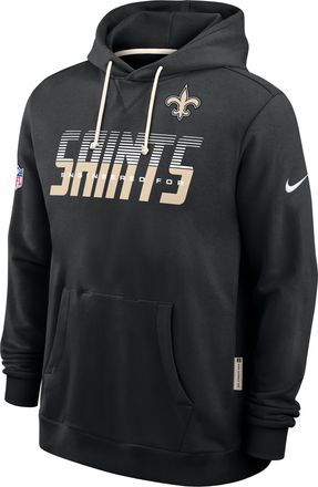 Nike New Orleans Saints Sideline Standard Issue Nike Mens Dri-FIT NFL Pullover Hoodie in Black | 03AZ00A7W-SX8