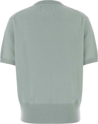 Extreme Cashmere Womens Pastel Light Blue Stretch Cashmere Blend N&acirc;&deg;490 Sweater Glass Maglieria