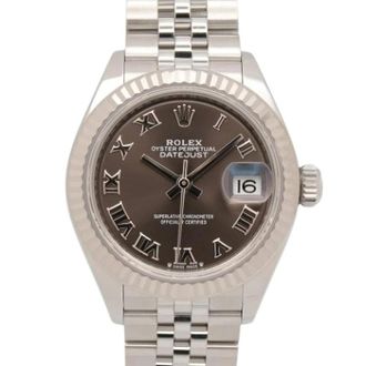 Rolex Pre-owned Lady-Datejust 28 - Dames - Vintage Horloges - Bruin - ONE Size - Vintage