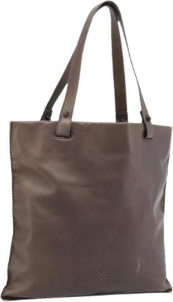 Loewe Pre-owned Leren Schoudertas - Dames - Vintage Shopper - Bruin - ONE Size - Leer - Vintage