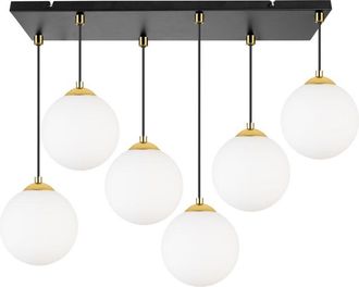 OEM L&aacute;mpara De Techo Colgante, Plaf&oacute;n, Bola, Cromo Dorado, Led