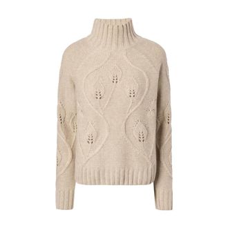 MC2 Saint Barth Garden Lace 11 Turtleneck - Dames - Coltruien - Beige - S - Truien & Vesten
