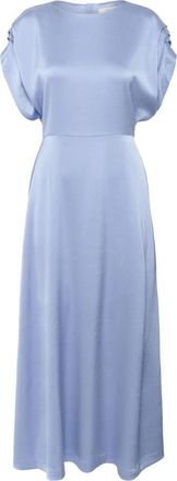 Inwear Blauwe Serenity Jurk met Boothals - Dames - Casual kleedjes - Blauw - M - Polyester - Kleedjes