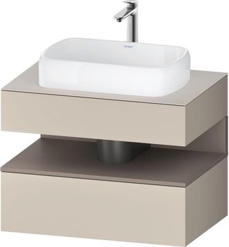 Duravit Duravit - Qatego Consola Mueble Bajo Lavabo, 1 Extra&iacute;ble, 1 Caj&oacute;n